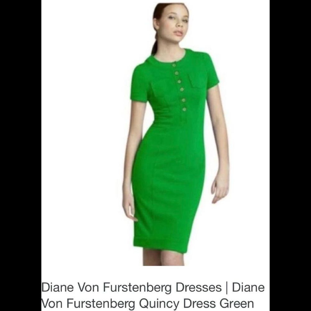 Gently used DVF dress . Comfortable & elegant .